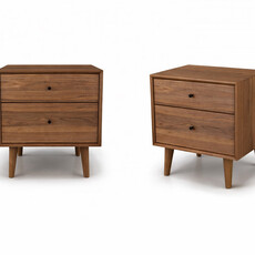 HERMAN 2 DRAWER NIGHSTAND By HUPPE