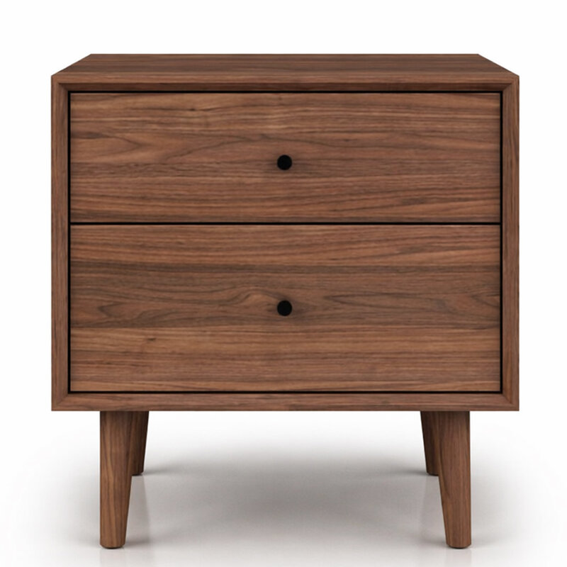 HERMAN 2 DRAWER NIGHSTAND By HUPPE