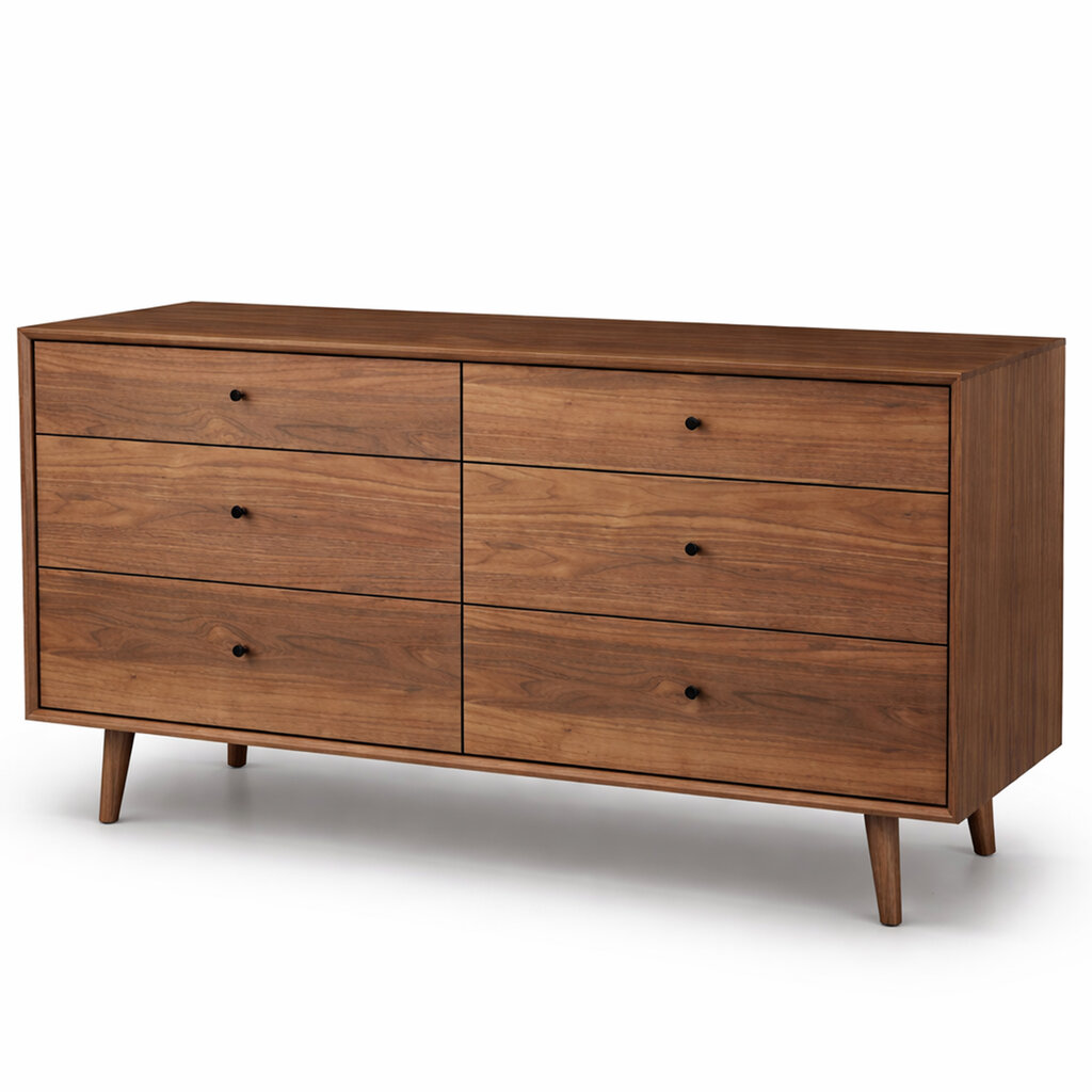 HERMAN 6 DRAWER DRESSER By HUPPE