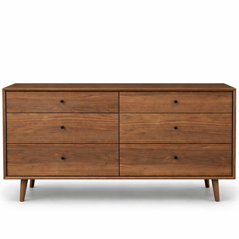 HERMAN 6 DRAWER DRESSER By HUPPE