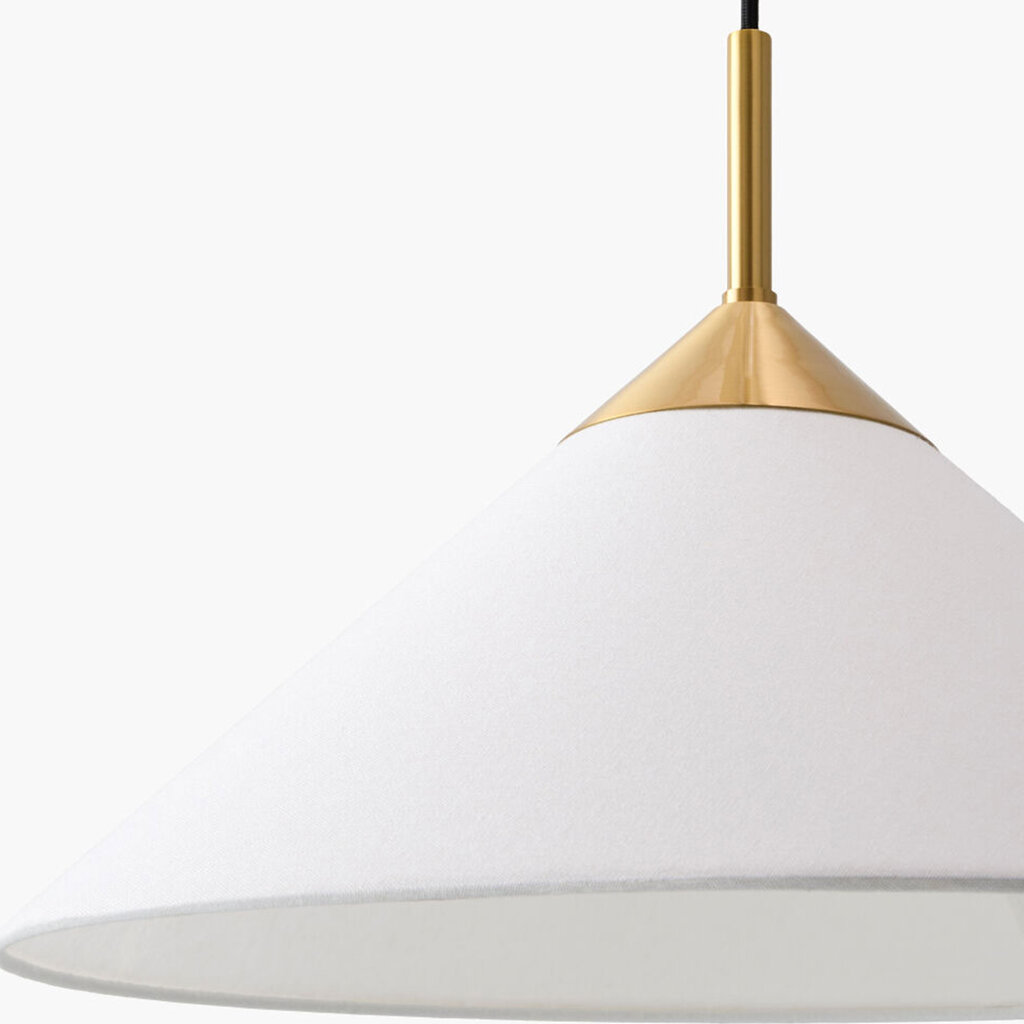 AVERO PENDANT WHITE AND BRASS