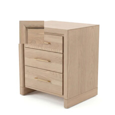 SOLAIRE 3-DRAWER NIGHTSTAND SMALL 22.5"