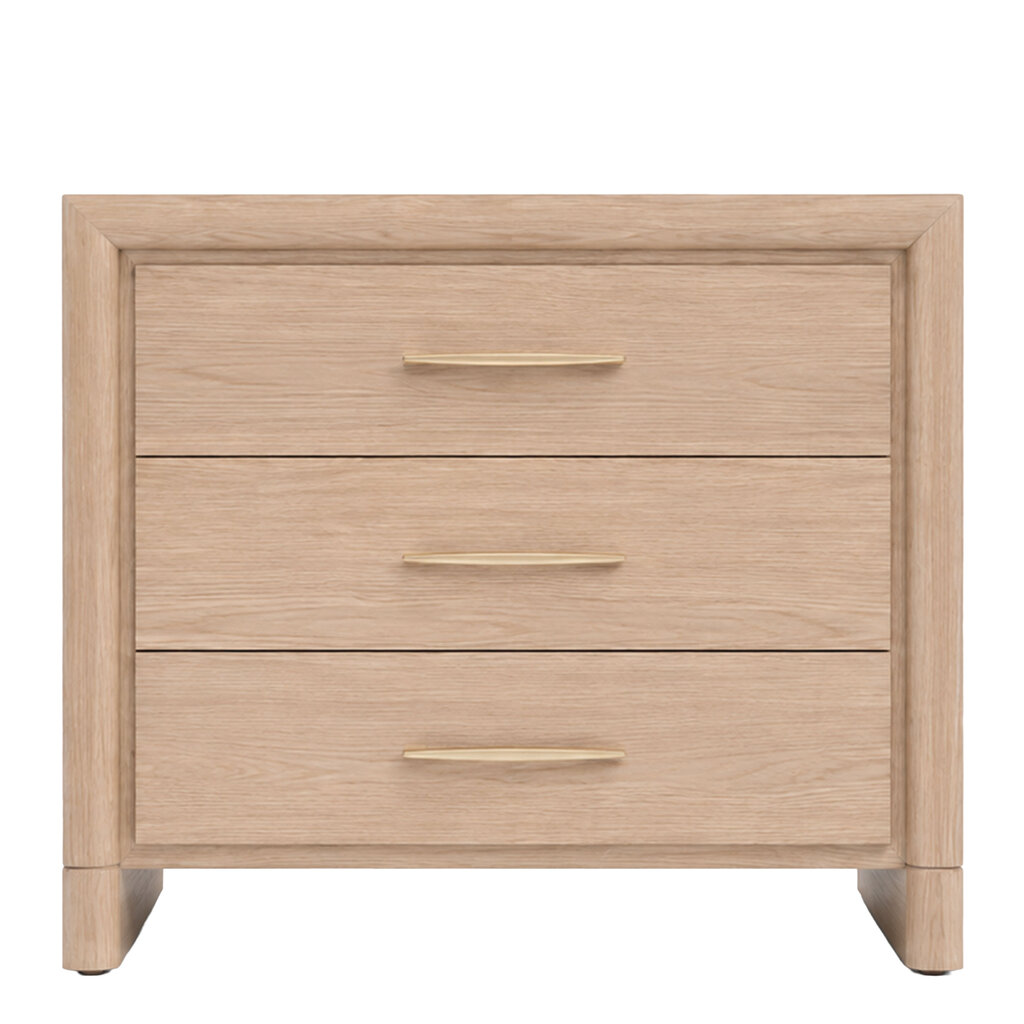 SOLAIRE 3-DRAWER NIGHTSTAND LARGE 28.5"