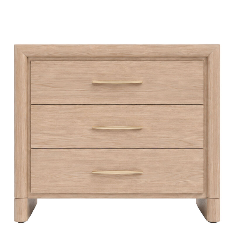 SOLAIRE 3-DRAWER NIGHTSTAND LARGE 28.5"