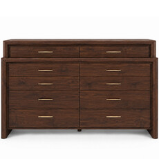 SOLAIRE 10-DRAWER DRESSER DELUXE WALNUT