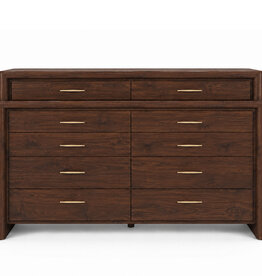 SOLAIRE 10-DRAWER DRESSER DELUXE WALNUT