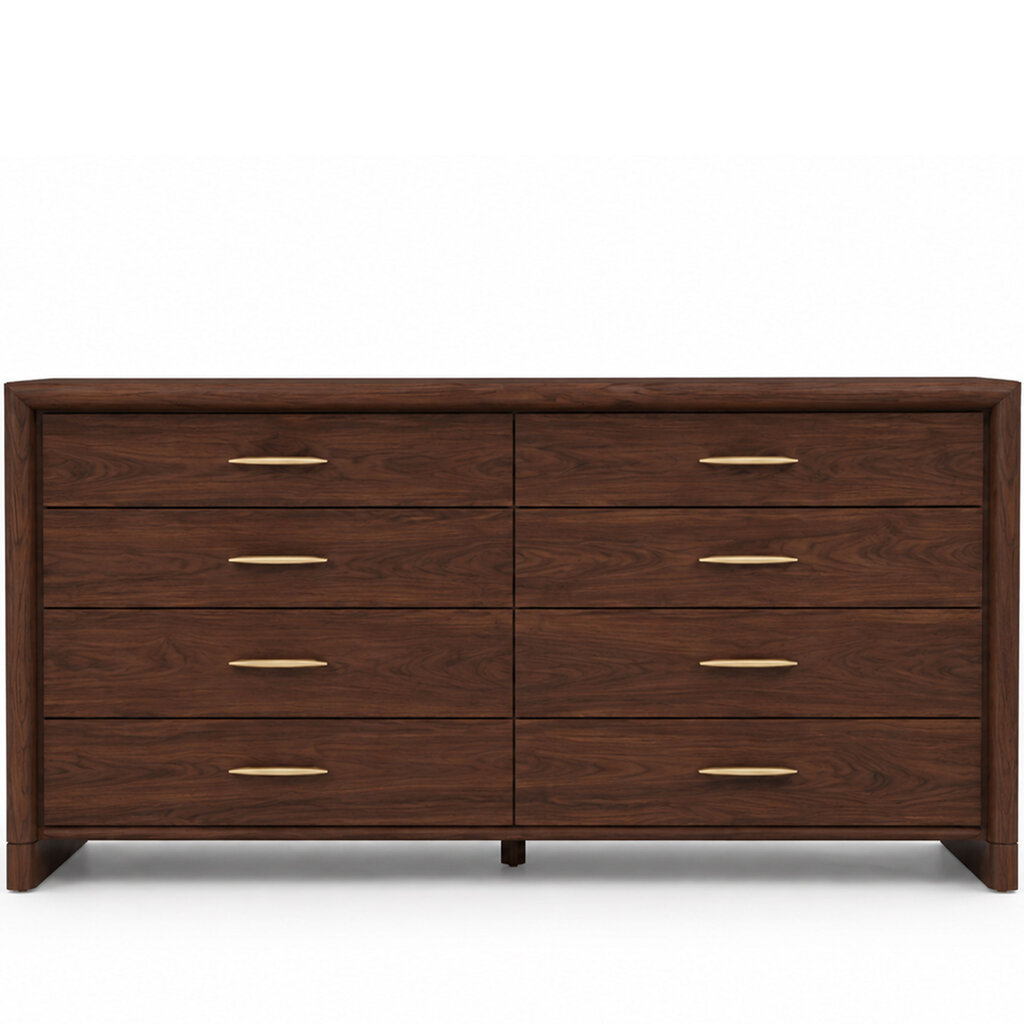 SOLAIRE 8-DRAWER DRESSER WALNUT