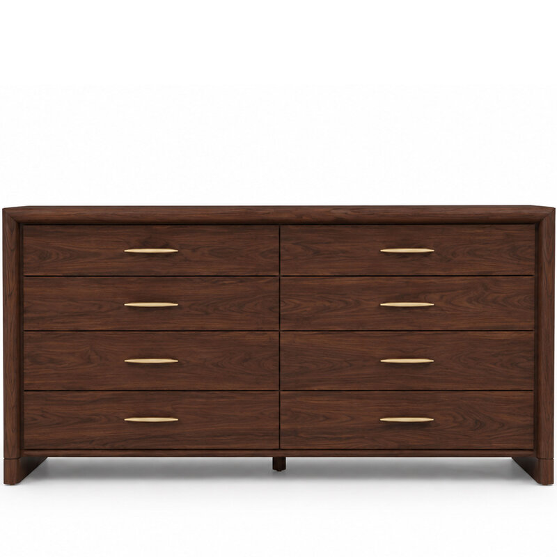 SOLAIRE 8-DRAWER DRESSER WALNUT