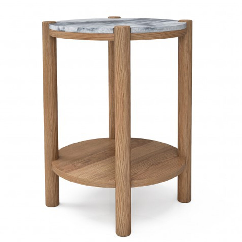 JULES 2-LEVEL SIDE TABLE ROUND