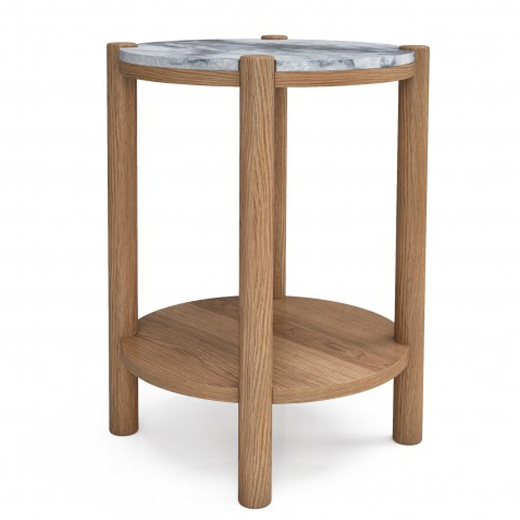 JULES 2-LEVEL SIDE TABLE ROUND
