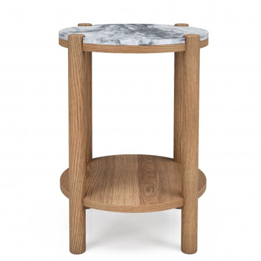 JULES 2-LEVEL SIDE TABLE ROUND