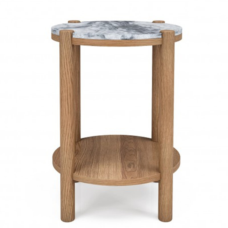 JULES 2-LEVEL SIDE TABLE ROUND