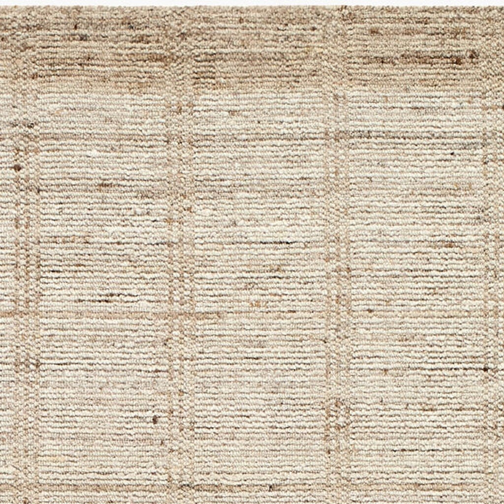 MUNICH GRID HANDMADE 8' X 10' WOOL - SAND OAT NATURAL