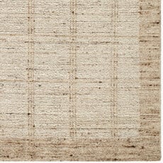 MUNICH GRID HANDMADE 8' X 10' WOOL - SAND OAT NATURAL