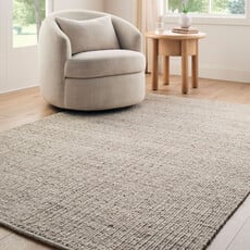 BENSEN LINEAR GROOVE HANDMADE 6' X 9' WOOL - SAND OAT NATURAL