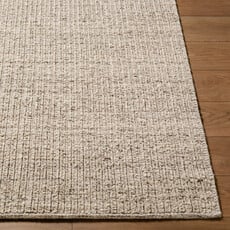 BENSEN LINEAR GROOVE HANDMADE 6' X 9' WOOL - SAND OAT NATURAL