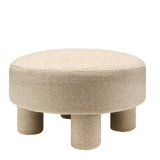 SUMMIT OTTOMAN ROUND 31" OATMEAL