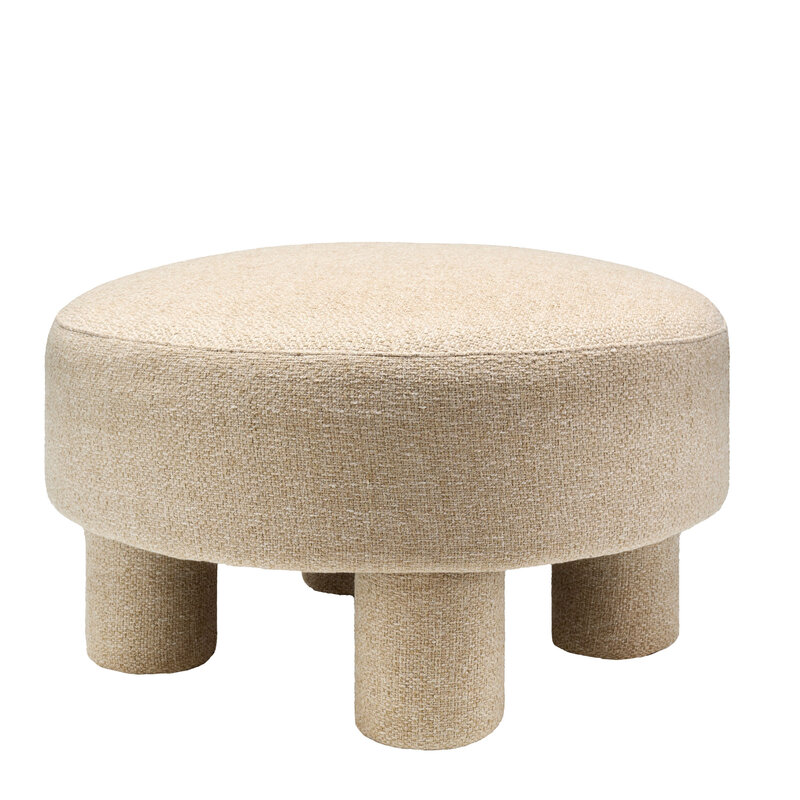 SUMMIT OTTOMAN ROUND 31" OATMEAL