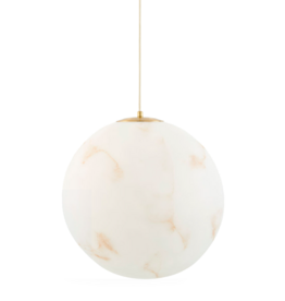 ONYX GLOBE PENDANT 16"
