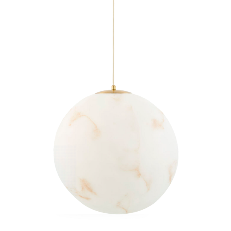 ONYX GLOBE PENDANT 16"