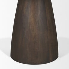 HUGO DINING TABLE ROUND 54" MARBLE DARK BROWN