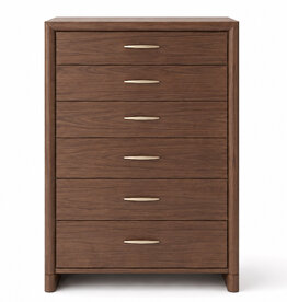 SOLAIRE 6-DRAWER CHEST WALNUT