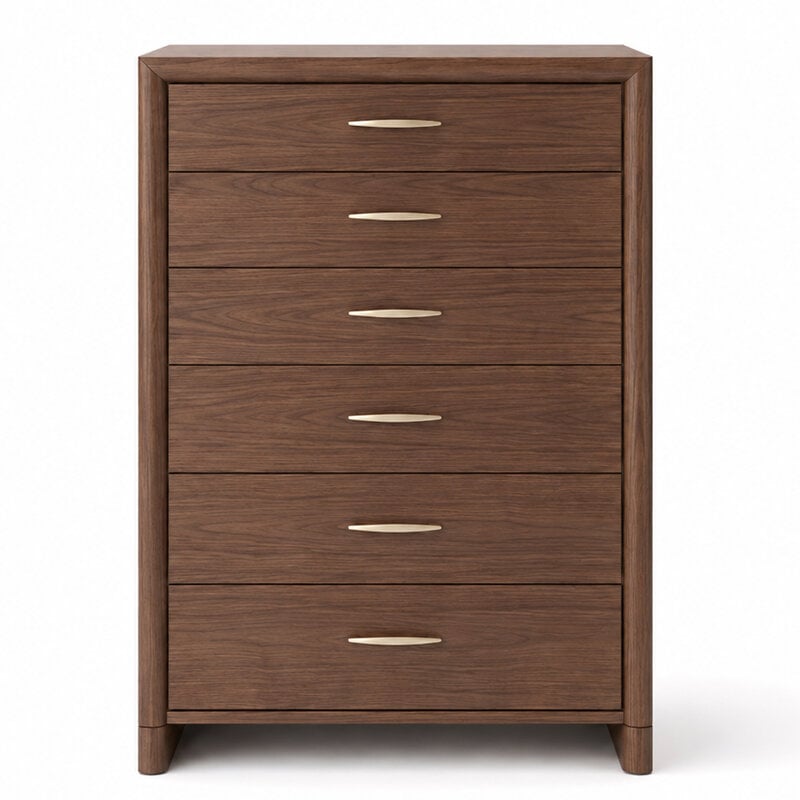 SOLAIRE 6-DRAWER CHEST WALNUT
