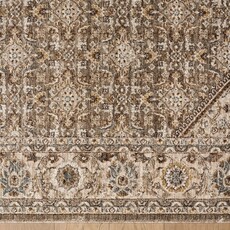ARDEA CARPET MODERN TRADITIONS 6'7" X 9'6" BROWN BLUE GREY MUSTARD