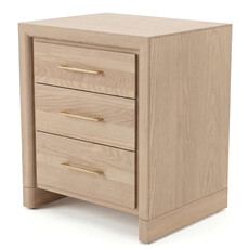 SOLAIRE 3-DRAWER NIGHTSTAND SMALL 22.5"