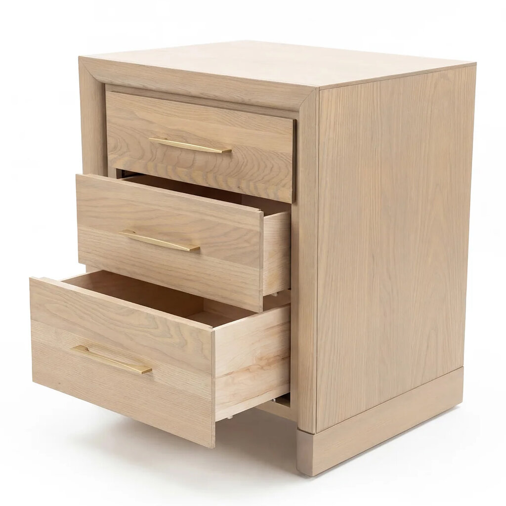SOLAIRE 3-DRAWER NIGHTSTAND SMALL 22.5"