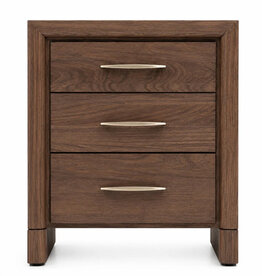 SOLAIRE 3-DRAWER NIGHTSTAND SMALL 22.5" WALNUT