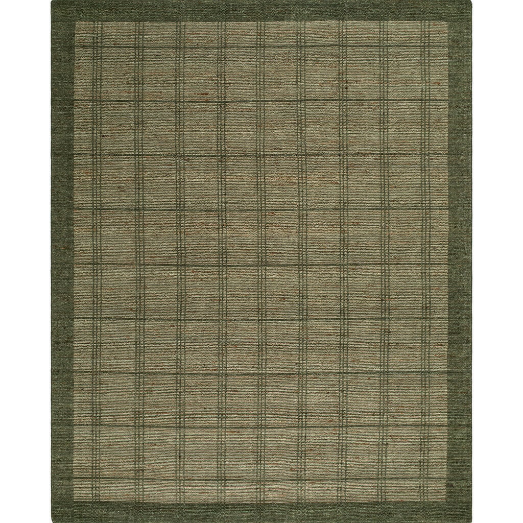 MUNICH GRID HANDMADE RUG MOSS