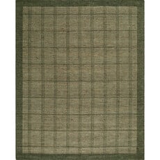 MUNICH GRID HANDMADE RUG MOSS
