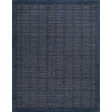 MUNICH GRID HANDMADE RUG INDIGO HEATHER