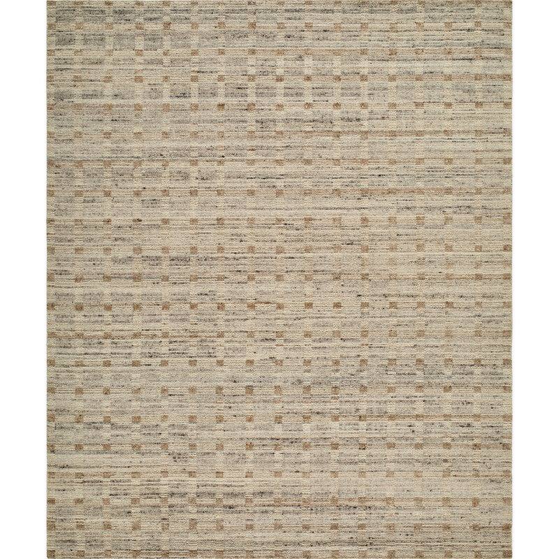 MUNICH GRID HANDMADE RUG PEBBLE DUNE