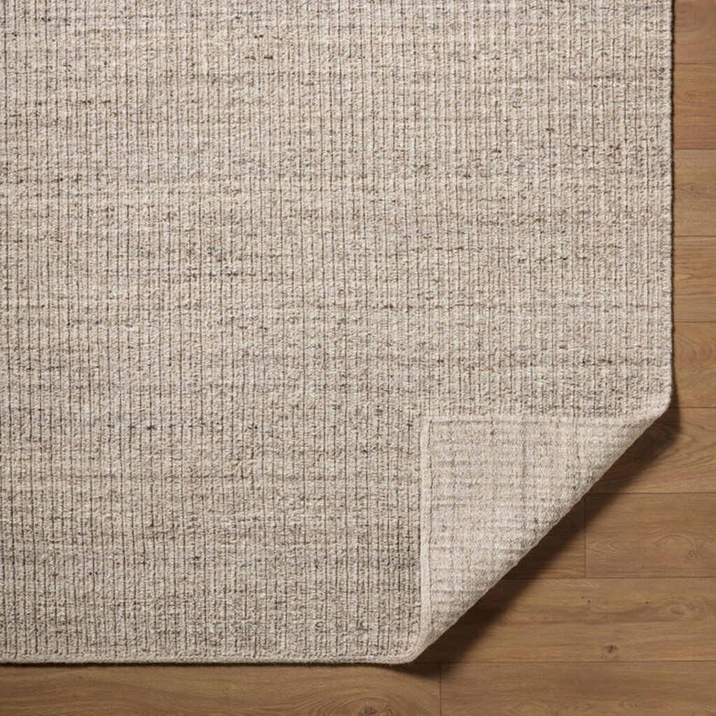 BENSEN LINEAR GROOVE HANDMADE RUG SAND OAT NATURAL