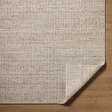 BENSEN LINEAR GROOVE HANDMADE RUG SAND OAT NATURAL