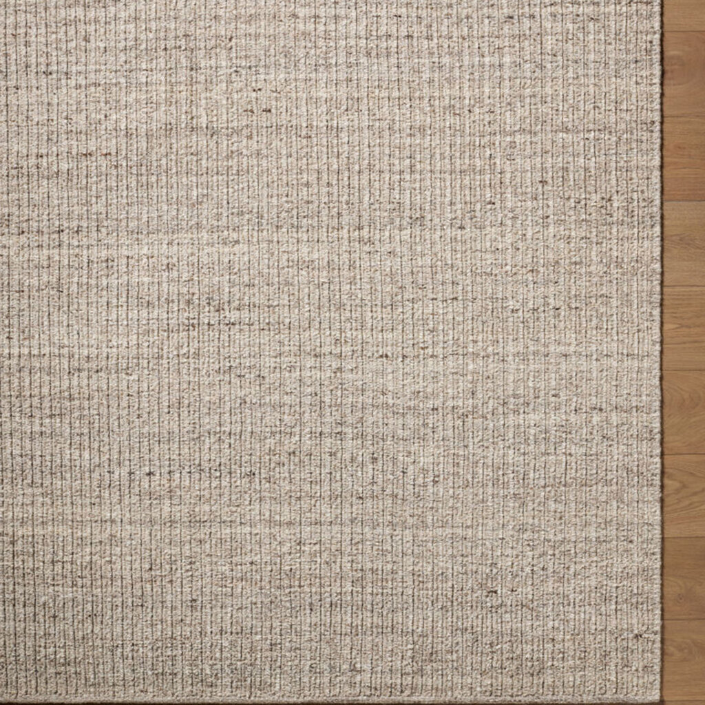 BENSEN LINEAR GROOVE HANDMADE RUG SAND OAT NATURAL