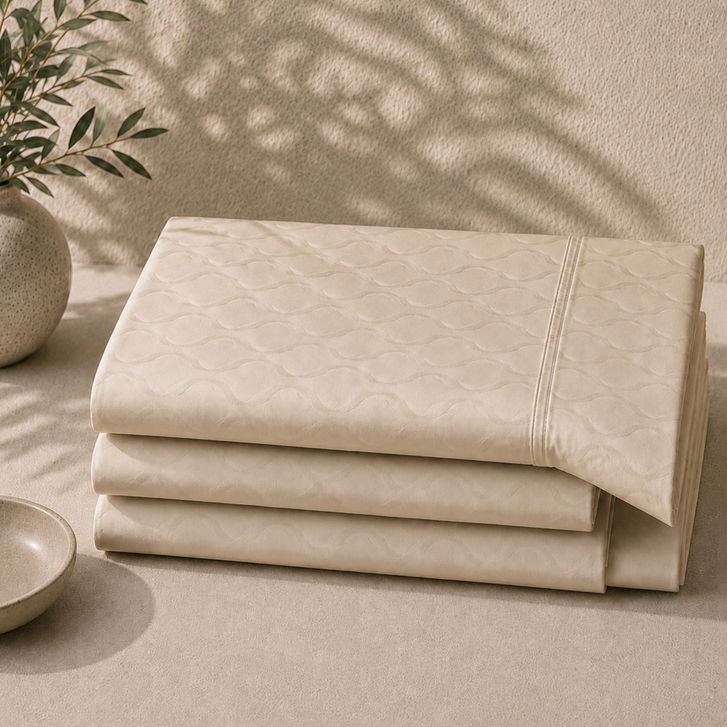 LUSOME TEMPERATURE REGULATING SHEETS - KING- CHAMPAGNE