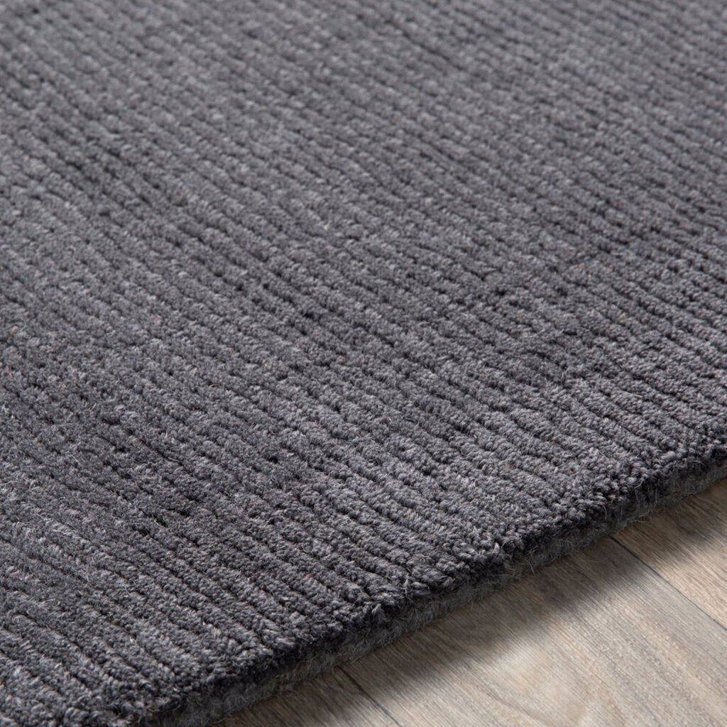 MYST RIBBED RUG CHARCOAL