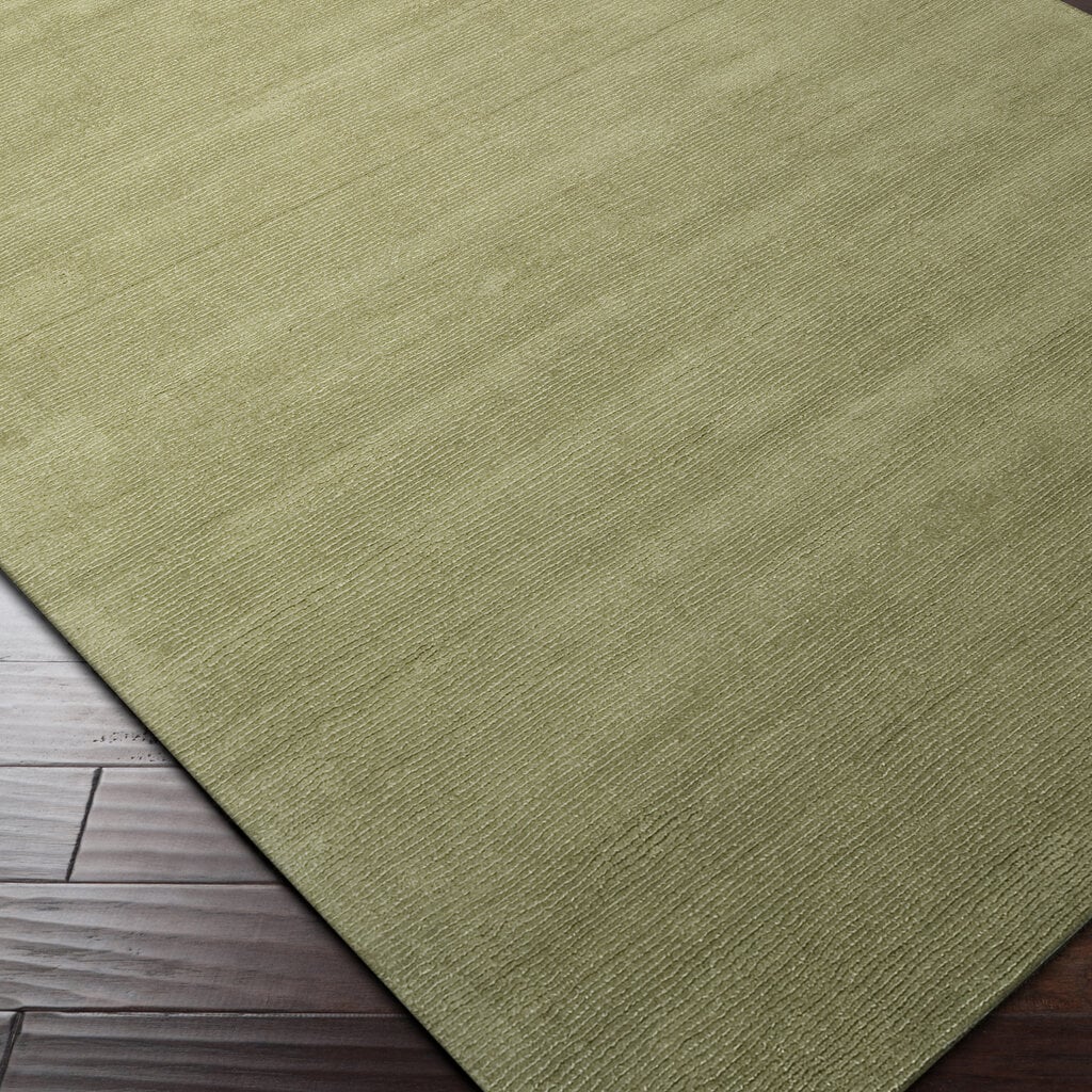 MYST RIBBED RUG OLIVE GREEN