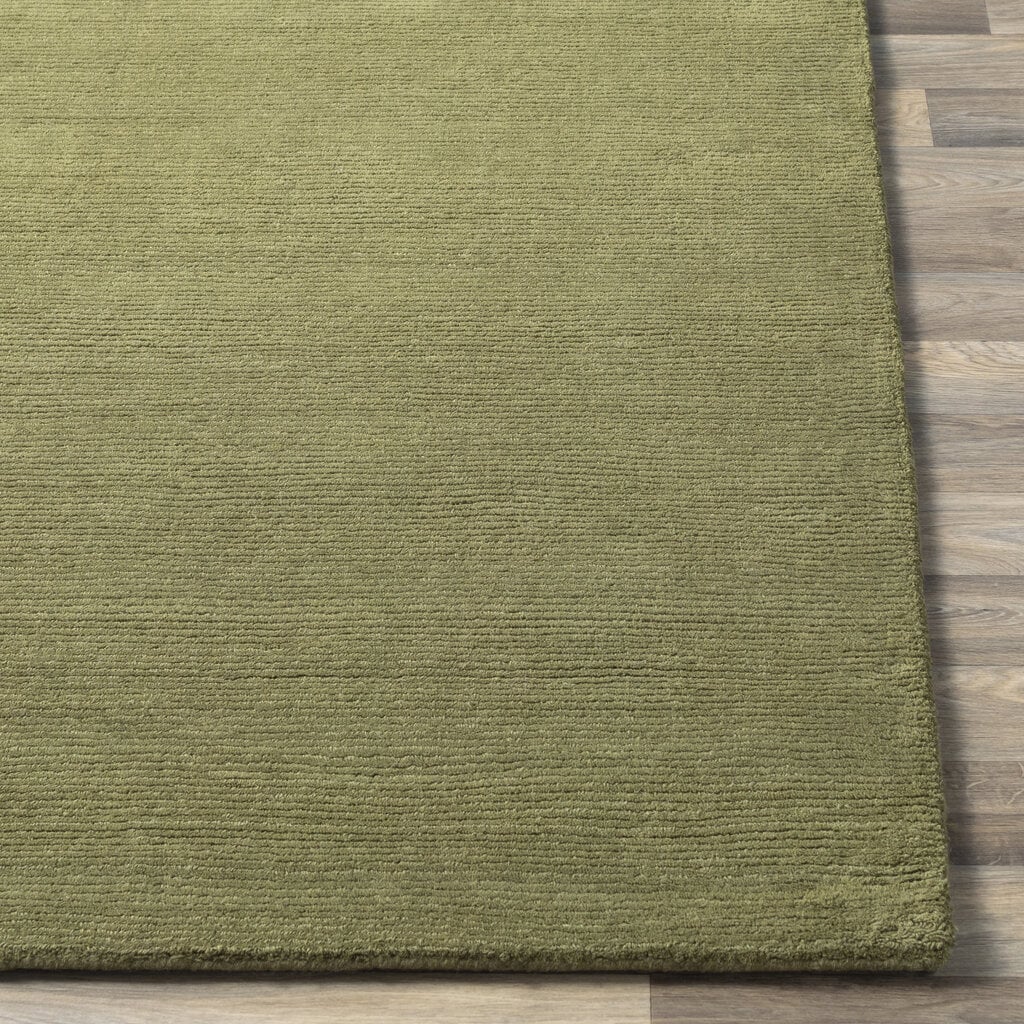 MYST RIBBED RUG OLIVE GREEN