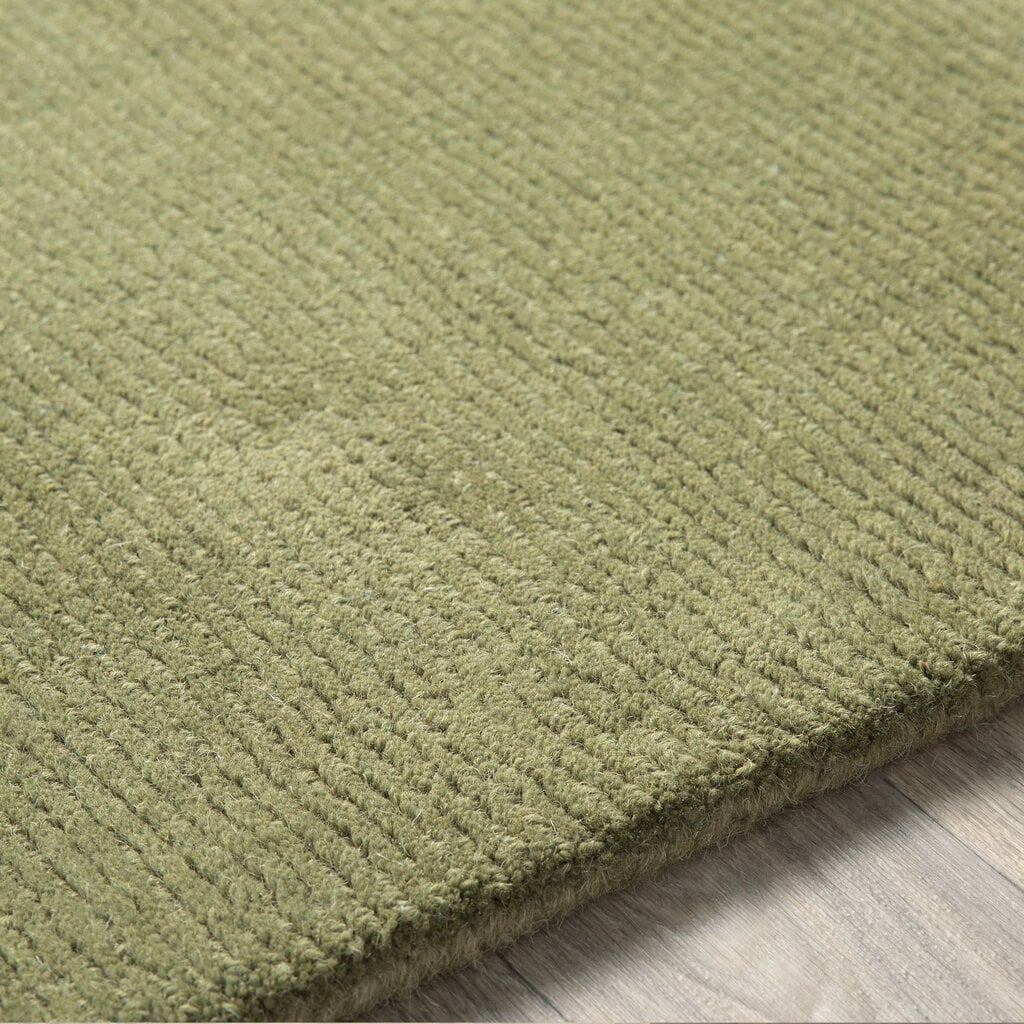MYST RIBBED RUG OLIVE GREEN