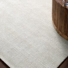 REMERGE RIBBED RUG IVORY