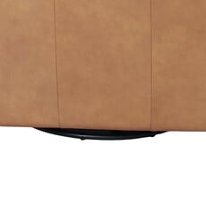 SORRENTO SWIVEL GLIDER CHAIR LEATHER COGNAC