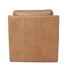 SORRENTO SWIVEL GLIDER CHAIR LEATHER COGNAC