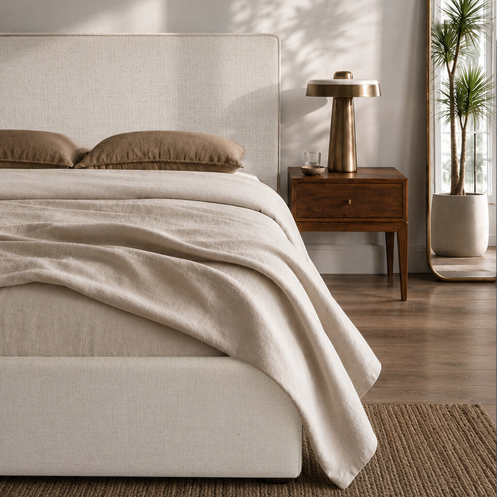 ARIES BED WHITE SAND Storage Optional