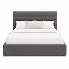 GEMINI BED DARK GREY Storage Optional