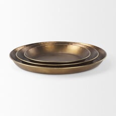 WESTON ALUMINUM TRAY BRASS 20"