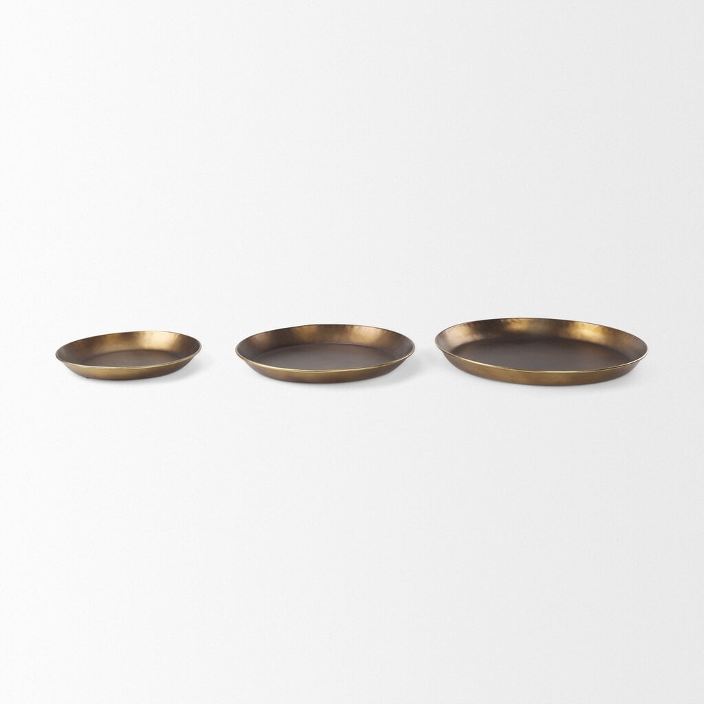 WESTON ALUMINUM TRAY BRASS 20"